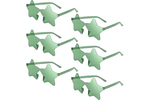 NACHLYNN Rimless Star Shaped Sunglasses Pentagram Glasses Transparent Sunglasses Valentine Day Party Favor