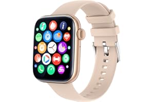 XWATCH Pro Elite - Montre connectée, Appels, SMS, Assistant Vocal, Sport et Santé, Homme, Femme, Enfant, Autonomie 7 Jours (Rose)