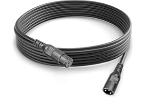 wecan Dmx Kabel 3m 3 Pin XLR Kabel 3m, 3 Poliges Dmx Signalverbindungskabel, für Moving Head Bühnenscheinwerfer