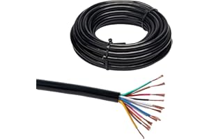 ‎BEIJISTAR BEIJISTAR 5M Fahrzeugleitung 13x0,5mm² Rundkabel, 12V 24V 13 Adriges Anhängerkabel, 13 Adriges Elektrokabel FLRYY KFZ für Wohnwagen LKW RV Anhänger