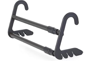 Beldray Lot de 2 Séchoirs sur Radiateur – Clips Pratiques pour Chaussettes & sous-vêtements, Extensible jusqu'à 46 cm, Capacité de 1 kg par Étagère, Serviettes, Facile à Assembler