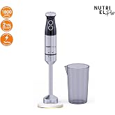 TIGRECOOK Turbo &Ccedil;ubuk El Blenderi &ndash; 1800W, 4 Bı&ccedil;aklı Paslanmaz &Ccedil;elik, Karıştırma Kabı