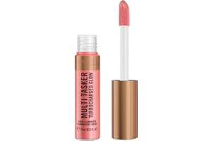 Rimmel London Multi Tasker Turbocharged Glow, 002 Rosy Rebel, Illuminante liquido per il viso, Perle riflettenti, Luminosità naturale, Vitamina C & E, Formula Vegana, 10 ml