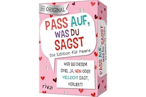 Pass auf, was du sagst – Die Edition für Paare: Wer bei diesem Spiel »Ja«, »Nein« oder »Vielleicht« sagt, verliert! | Das Original. Das perfekte Geschenk für Valentinstag, Hochzeit