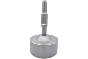 WERHE® Kafar HEX30 do wbijania rur ze stali nierdzewnej Ø125mm 145x250mm do młota wyburzeniowego - wbijak do słupków, wbijak do słupków ogrodzeniowych - kafar do budowy ogrodzeń i zagęszczania gruntu