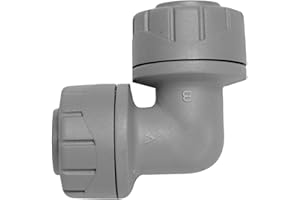 Polyplumb Push Fit Elbow 15mm - Grey (Pack of 5)