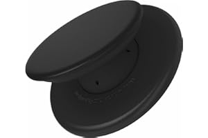 Sinjimoru Einhand-Magnet-Handygriff, Silikon-Halterung mit Ständer für Magsafe, kompatibel mit iPhone 17 16 15 14 13 Serie. M-Tap Tok Schwarz