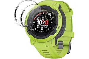 IQSHIELD Screen Protector for Garmin Instinct 2, Ultra Clear Tempered Glass, Protective Film for Garmin Instinct 2, 3D Full Coverage, Touch Sensitive, 9H Hardness, Bubble-Free - 2 Pack