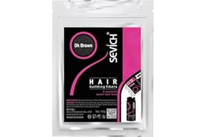 Sevich Fibre dei Capelli, Costruzione dei Capelli,fibre originali di ricarica, Fibre cheratiniche naturali-100g Marrone scuro