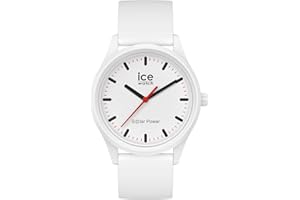 Ice-Watch - ICE solar power Polar - Reloj blanco para Hombre (Unisex) con Correa de silicona - 017761 (Medium)
