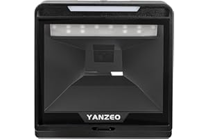 Yanzeo YS868 Laser Flatbed Desktop Omnidireccional lector de código de barras de alta velocidad automático 1D Laser Barcode Scanner Imagen