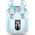 Wireless Earbuds, Bluetooth 5.4 Headphones NEW Wireless Headphones with 4 ENC Mic, 56H Bluetooth Earphones in Ear Noise Cancelling Deep Bass, Mini Ear Buds Bluetooth Earbuds IP7 Waterproof LED Display