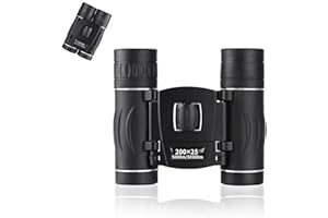 UYGTHI 200x25 Compact Binoculars for Adults, High Power Mini Binoculars for Bird Watching, Travel, Hunting, Concerts, Theater, Sightseeing, Sports