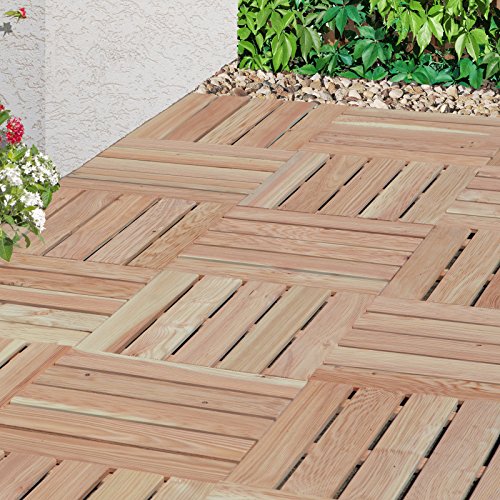 Holzfliese 50×50 cm Terrassenfliese aus Lärchenholz von Gartenpirat® - 2