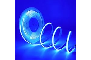 HEGEHE 1m COB LED Strip USB Power, Blue Light Ribbon 5V DC, Self-Adhesive Tape for Home Commercial Cupboard TV Backlight Decorative Lighting