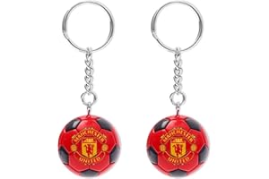 VBRHFRIF 2 Pieces Football Keychains, Manchester United Keychains, Manchester United Gifts For Boys, Football Gifts For Boys