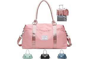 LATIT Reisetasche Tasche Sporttasche Weekender, Herren Travel Bag Damen Wasserdicht Reisetasche für Damen & Herren, Reisen, Yoga, Sport, Fitness-Rose