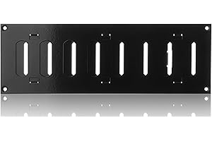 ABOUT VENT 300x100mm Griglia di Ventilazione Regolabile Nera - Griglie di Aerazione in Metallo