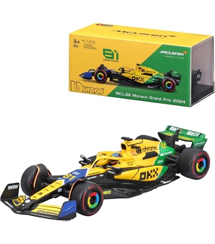 Voiture Formule 1 McLaren MP4/4 Ayrton Senna 1988 - Modèle 1/24 Sur Socle