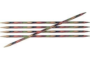 KnitPro Symfonie - Ferri a Doppia Punta 15 cm x 4,5 mm, Colore: Multicolore