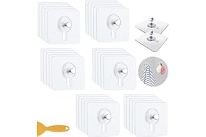 FISH DRAGATE 30 pièces accroche tableau sans percer,fixation murale sans percer,attache cadre sans percer,crochets auto-adhésifs transparents,pour accroche cadres photo, miroir, art mural