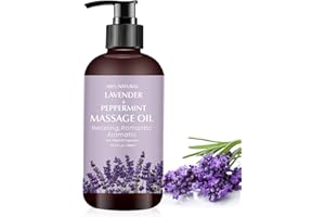NEWVENPER Lavender Massage Oil for Relaxing Muscles Massage Oil for Massage Body Oil for Skin Moisturizing for Men and Women