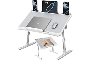 NIFBANG Laptopbord/sängbord, vikbart Laptopbord, höjdjusterbart Lapdesk för säng, Tablettbord, Laptopställ kompatibelt med 17