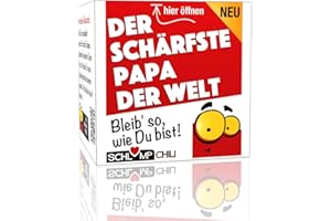 Schlump-Chili⎥Der schärfste Papa der Welt Geschenk - ein witziges Präsent für den Vater z.B. zum Geburtstag, Weihnachten, Ostern, Vatertag, Valentinstag, Hochzeitstag - ein Set für Männer