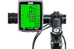 COLEXY Computer di Bicicletta, 31 Funzioni, Multifunzionale Wireless Impermeabile Contachilometri per Bicicletta, con LCD Display Retroilluminato, Computer Bici per Distanza di Tracciamento Velocità Timer