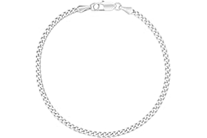 KRKC Herren Armband, 14K Gold Vergoldet/Silber Farbe 3/5/7/9mm Edelstahl Panzerkette Cuban Armband, Vatertag Geschenk Nickel-frei Rostfrei Armbänder für Männer Länge 17,8-22,9cm