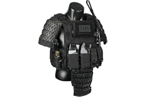 AYAY Samurai Tactical Armour Complete Set - Includes 2 x Shoulder Guards + 1 x Groin Protector + 2 x Wrist Guards (without Waistcoat)