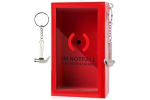 ‎KZXCVS Lustige Notfallbox mit Hammer - Personalisierte Geschenkbox Geld Feuerwehr Geschenk mit Dekorative Holzkiste für Geld/Süßigkeiten/Duplo, Kreative DIY-Geschenkidee für Geburtstag/Hochzeit/Jubiläum