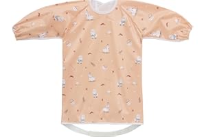 Little Dimsum Bibs with Sleeves,Baby & Toddler Weaning Bib Coverall,Long Sleeve Baby Bib for BLW cover High Chair Bib Apron New Waterproof Unisex Fits 6 Months–3 Years Old