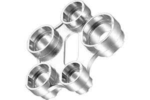 BUT THE COW 1 PzChiave Rompigetto Rubinetto Aeratore, 10 in 1 Chiave Aeratore Rubinetto, Chiave Multifunzione 10 Misure, per Sostituzione Della Filtri Bagno e Cucina (Argento)