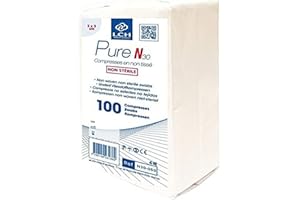 Lot de 10 Sachets de 100 Compresses Non Tissées Non Stériles – Hypoallergéniques, Ultra-Absorbantes – Usage Médical et Domestique – Le Pro du Médical (5 x 5cm)