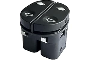 LEDFEWAG Interruptor Mando Elevalunas Botonera de Ventana del conductor 96FG14529BC Compatible para FORD KA FIESTA FUSION