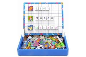 ZOSEN Lettere magnetiche Gioco di apprendimento Alfabeto Ortografia Giocattolo educativo prescolare per Bambini