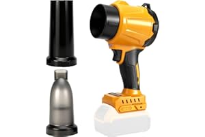 WingFly Soplador de Hojas Compatible con Dewalt 18V, 20V Batería, Velocidad de Aire 50 m/s, Ajustable Velocidades para Limpiar Hojas, Eliminar el Polvo, Sin Batería