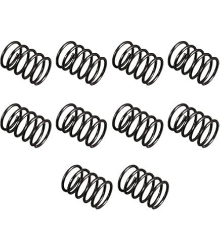 Molle Compressione 1.2mm Filo - 10 Pezzi Nero Per Industria E Fai Da Te