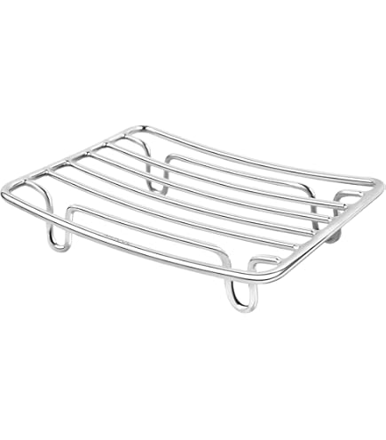 Portasapone Da Appoggio In Filocromato - Bianco, Dimensioni 8x10x5 Cm, Decorativo - 6