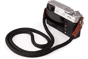 MegaGear Leather Camera Shoulder Or Neck Strap Bandoulière ou Tour de Cou en Cuir véritable pour Appareil Photo SLR, DSLR Sierra Series Mixte