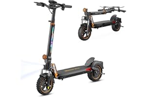 RUITOO Trottinette Électrique Pliable, RT6/T2 Max/M5 Pro/M6 Max/T2 Master/T3 Max Moteur 800W/1000W/1200W/3000W/ 2400W/3000W, Autonomie 55/65/75/85KM, Pneus Tout-Terrain, 3 Modes de Vitesse, Écran Intelligent