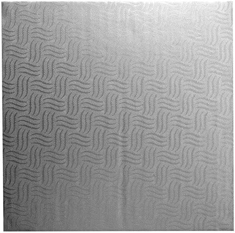 Pack Of 6 Mason Cash Silver Square 35cm 14" 4 mm Thick Cake Boards Base Drum