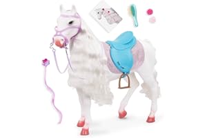 Our Generation – 20-Inch Toy Horse – Hair Styling Pieces – 18-Inch Doll Accessories – Pretend Play 3+ Years– Camarillo Hair Play Horse