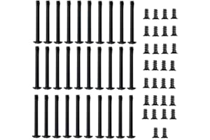 Jemcgrl 60Pcs Vis de Ventilateur de Refroidissement de BoîTier D'Ordinateur Support de Ventilateur D'Ordinateur Vis Longues et Courtes Accessoires de Radiateur de Ventilateur