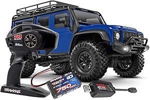 S-IDEE TRAXXAS TRX-4M azul 1/18 4x4 LD Land Rover Defender Scale Crawler incluye cargador de batería 4WD RTR