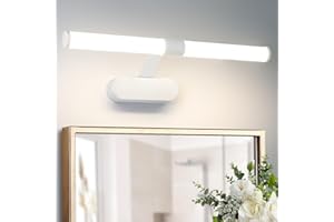 ‎HOMEFIRE Homefire LED Spiegelleuchte Bad 40CM - Spiegellampe Badezimmer 6W Badleuchte Wand Wasserdicht IP44 Wandlampe Modern Neutralweiß 4000K Badlampe Weiß Wandleuchte für Keller Küche Badschrank