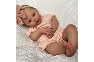 Lonian 19 Inch 48cm Reborn Baby Doll with Cuddly Body Realistic Doll (blue eyes)