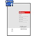 nielsen Atlanta Photo Frame A2, 42x59.4cm Aluminium Picture Frame, Black Photo Frame with Protective Acrylic Glazing and Push and Turn Clips - Frosted Black