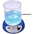 Joleritc Mini Magnetic Stirrer Hot Plate Mixer Heating Stirring Machine Speed Adjusting with Stir Bar 2000ml Stirring Capacity for Laboratory Kitchen Home
